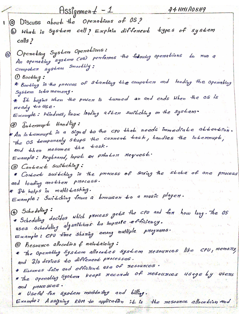OS Assignment | PDF