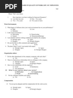 Download Questionnaire on Quality of Work Life of Employees by Aakanksha Tyagi SN99175666 doc pdf