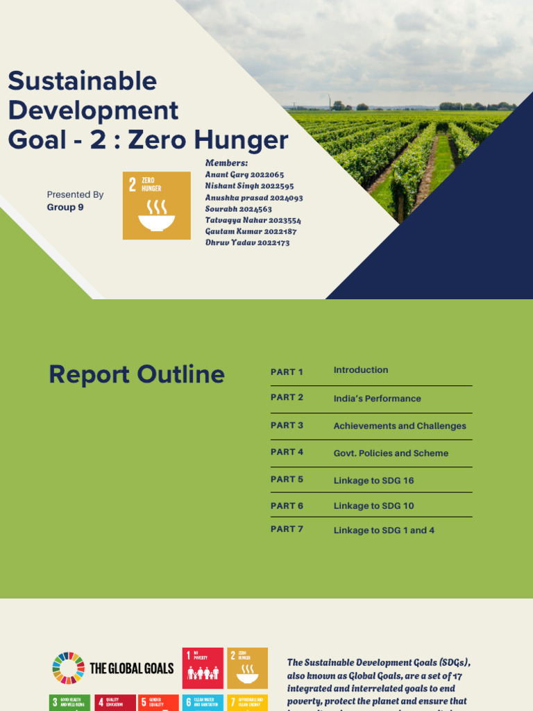 Green and Blue Geometric Business Progress Report Sustainable ...