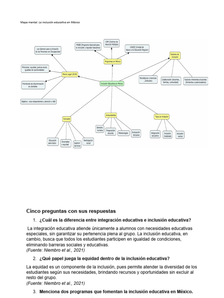 Mapa Mental Inclusion | PDF