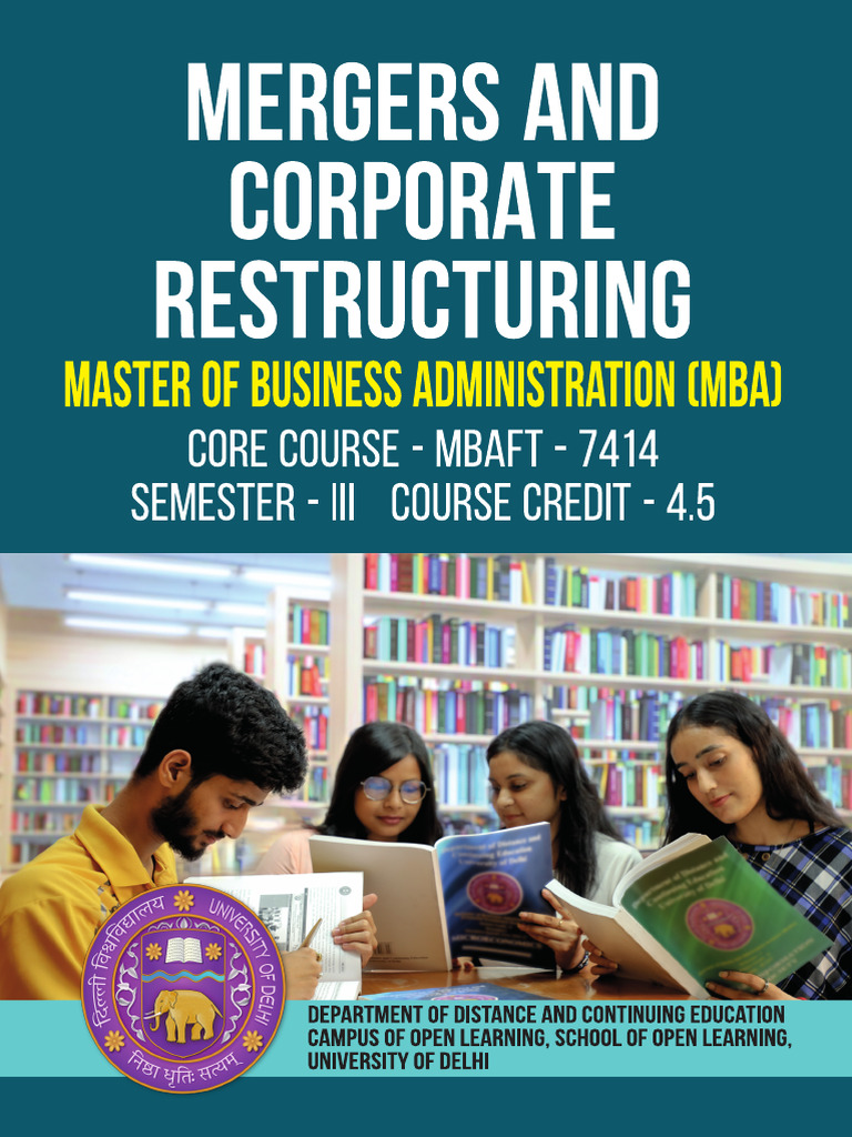 7414-Mergers and Corporate Restructuring | PDF | Mergers And ...