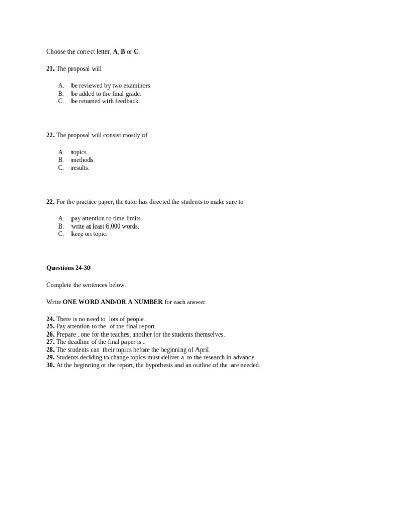 Listening Task | PDF