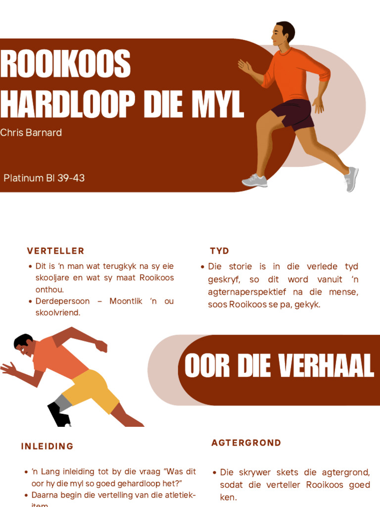 Rooikoos Hardloop Die Myl | PDF