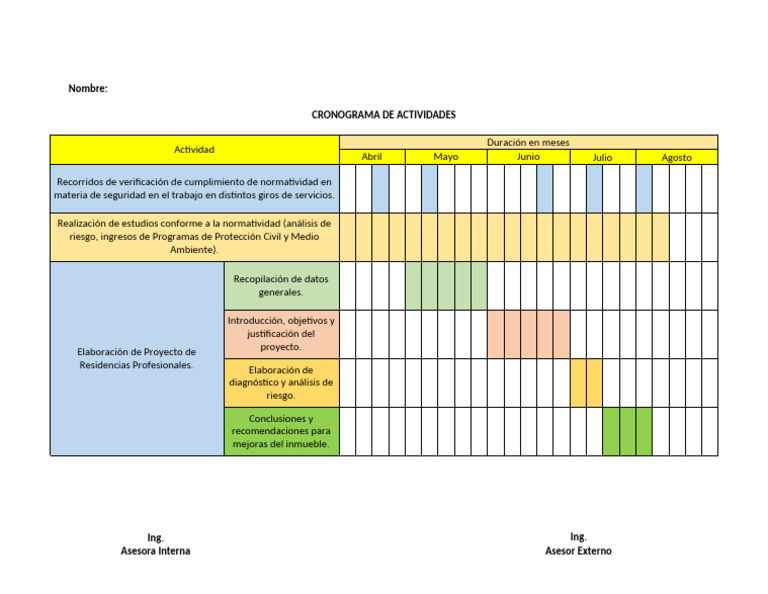 Cronograma de Actividades | PDF