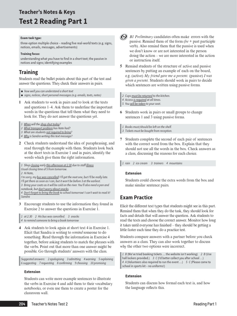 TEST 35 KEY | PDF | Phrase | Verb
