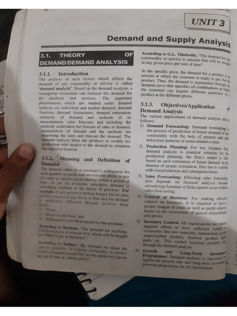 Managerial Economics Chapt. 3 and 4 | PDF