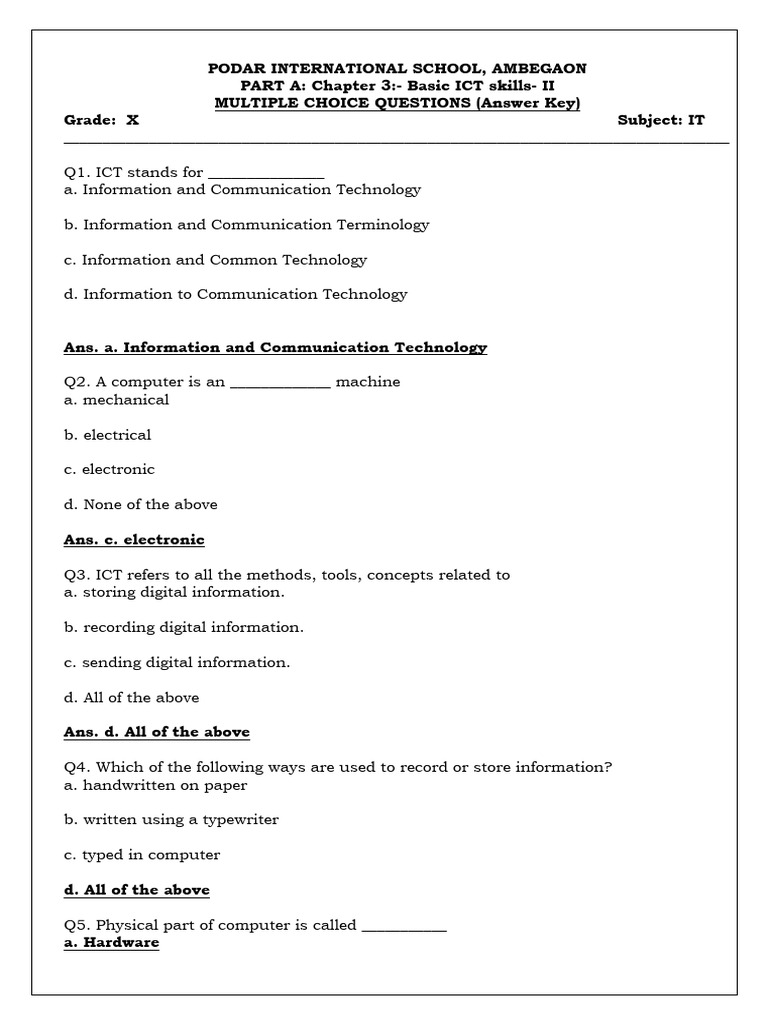 1758261673530.part A - Basic Ict Skills-II-mcqs | PDF | Computer Virus ...