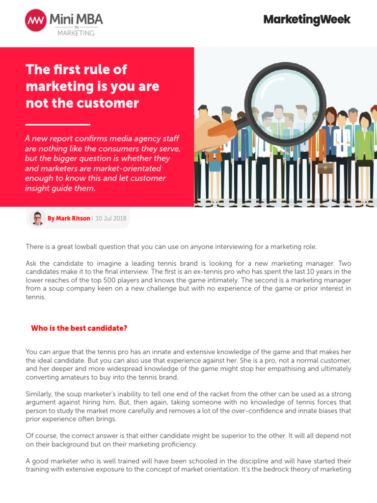 MW Article 1 | PDF | Marketing | Brand