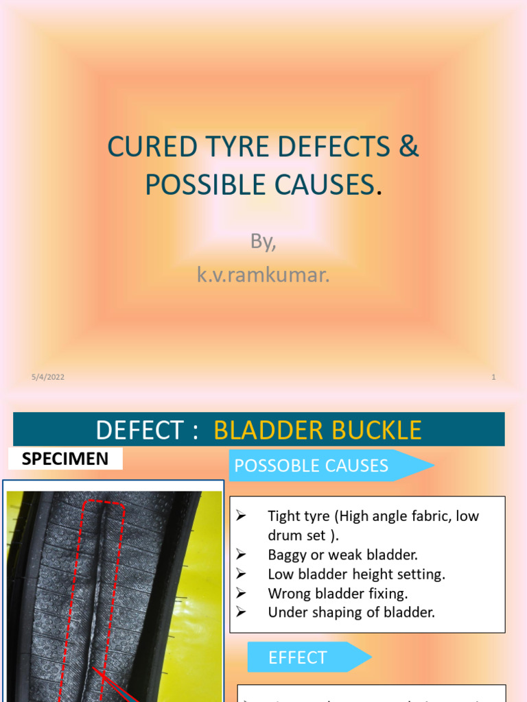 Curing Defects & Causes-1 | PDF | Tire | Leak
