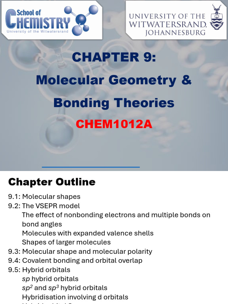 ch9 chem | PDF | Molecular Orbital | Chemical Bond