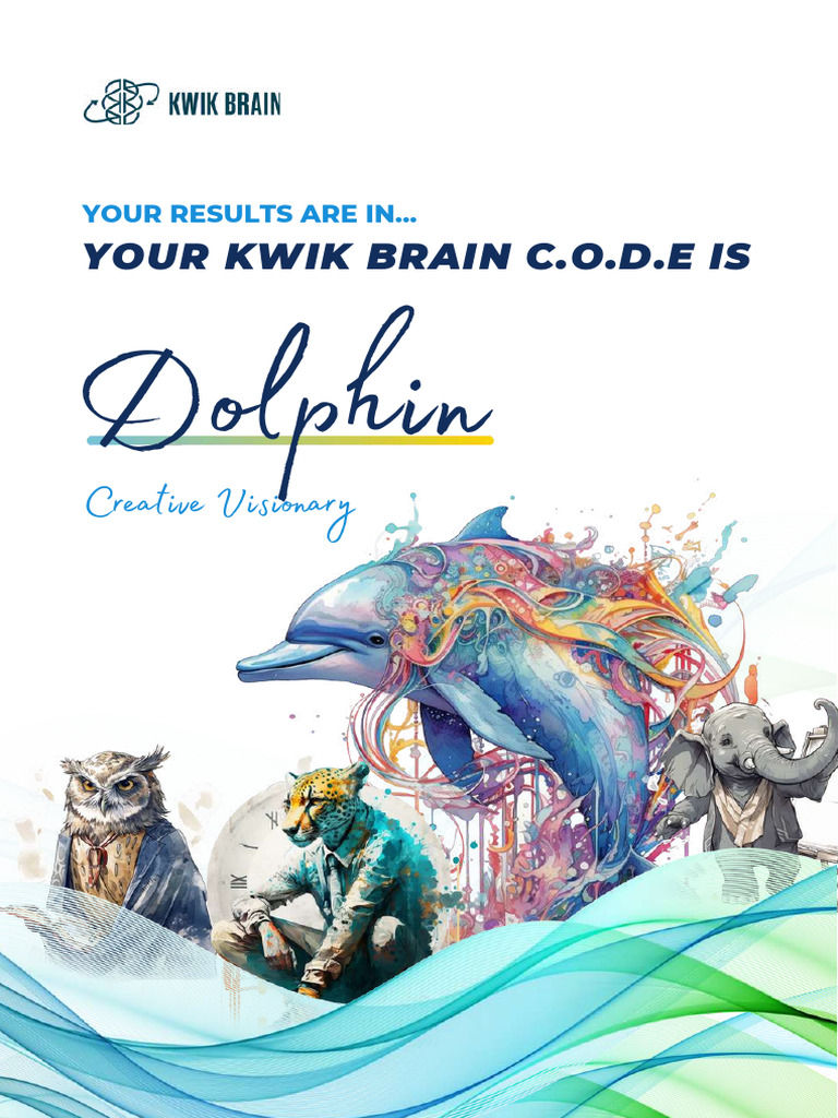 Kwik+Brain+ +Discover+Your+Brain+Type+Dolphin 1 | PDF | Creativity ...