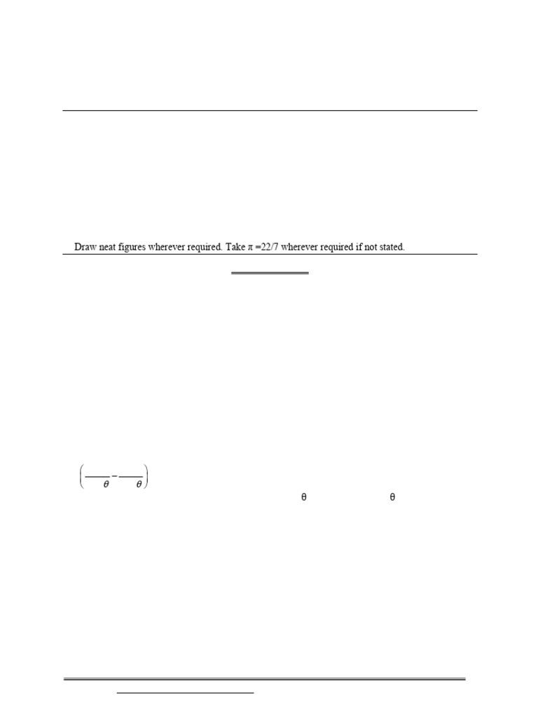 Maths Class X Sample Paper Test 08 For Board Exam 2026 QP | PDF ...