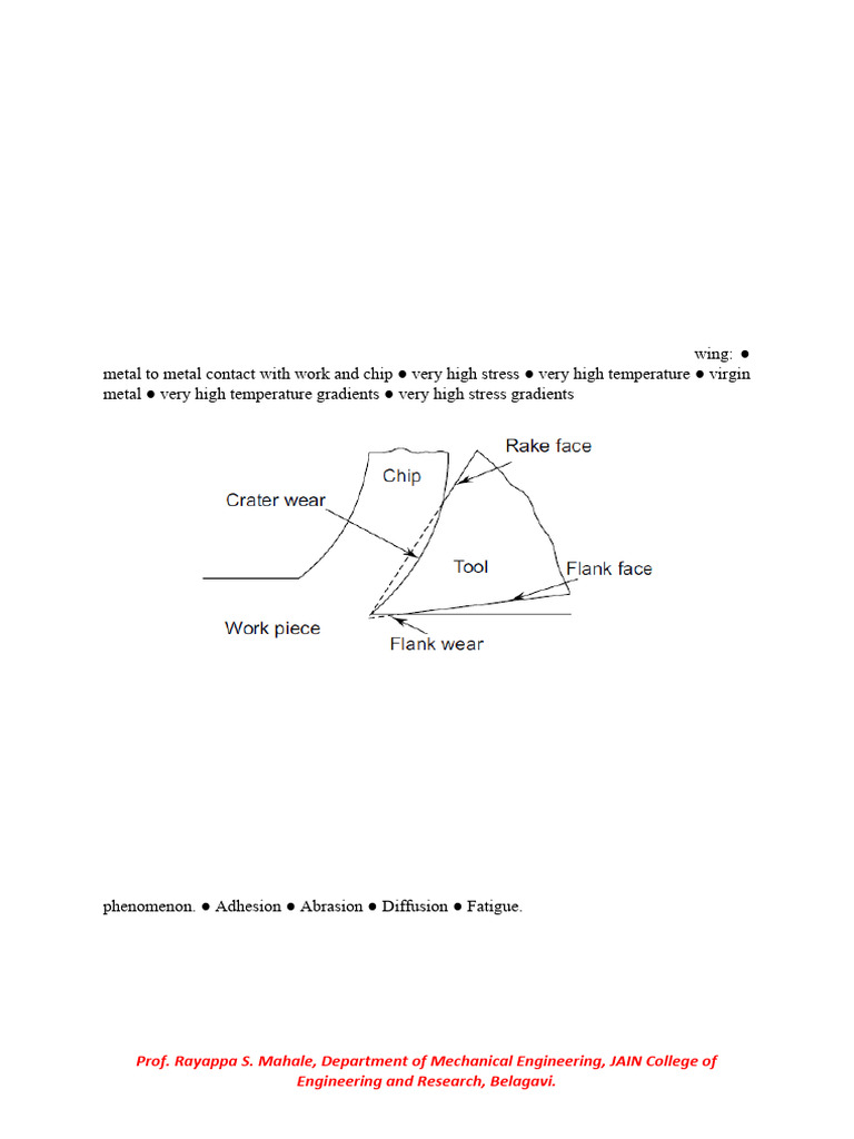 MC F Module 3 Study Material | PDF | Wear | Machining