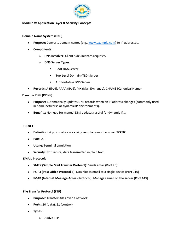 44046 Pcc Csg502 m5 Computer Network Class Notes | PDF | Domain Name ...