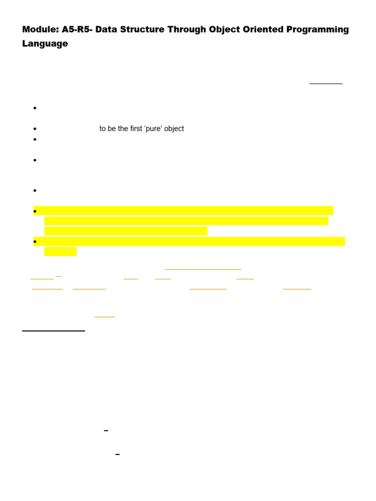 A5 R5.1 Data Structure Thourgh C++ Notes | PDF | Object Oriented ...