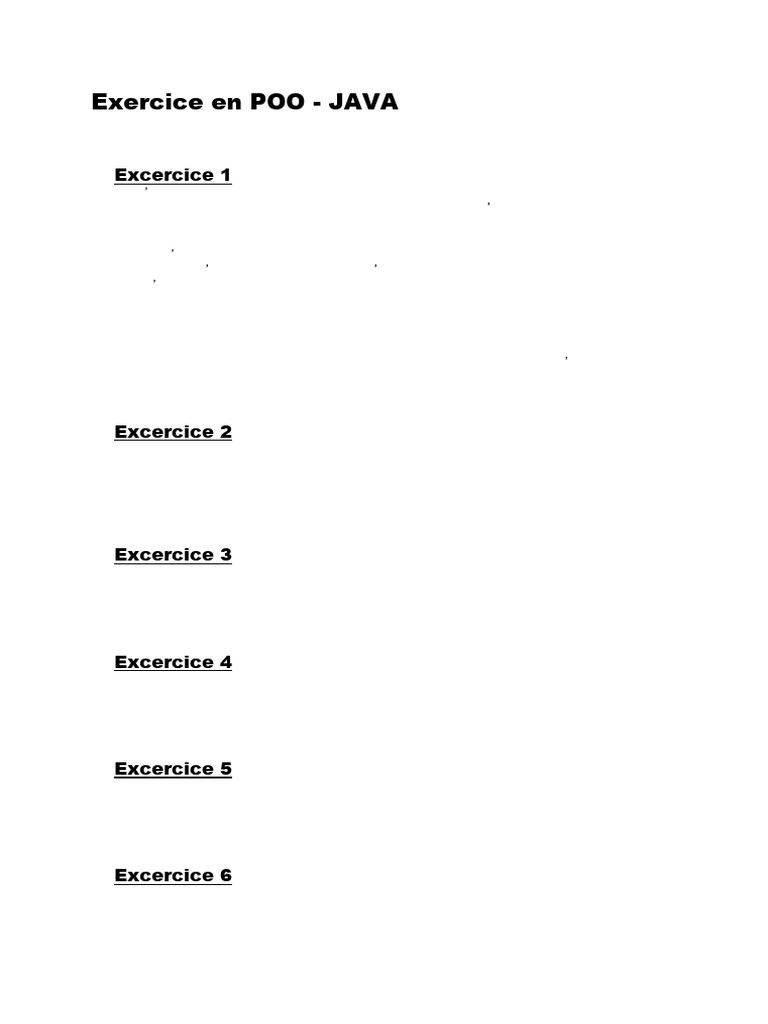 Exercice en POO | PDF | Application | Zone