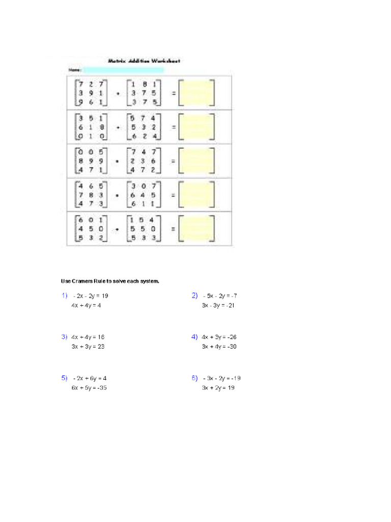 Worksheet Final Mathematics | PDF