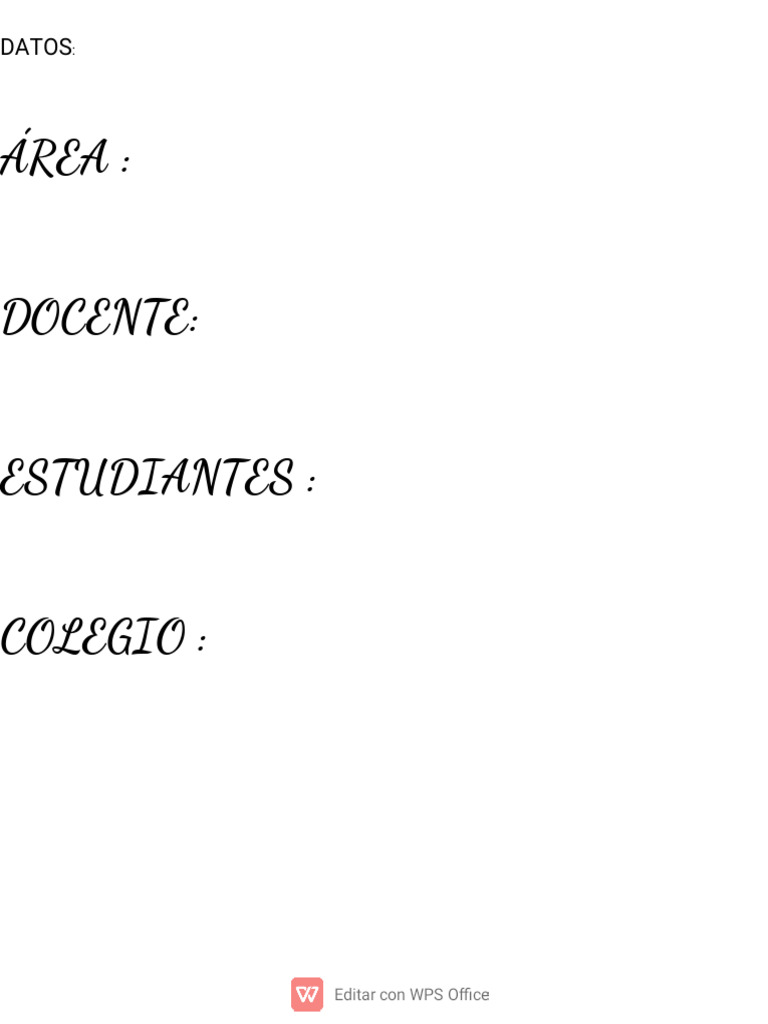 Datos -Wps Office | PDF