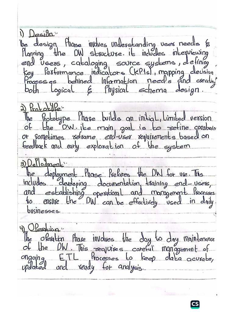 DWH Lecture 2 Notes | PDF