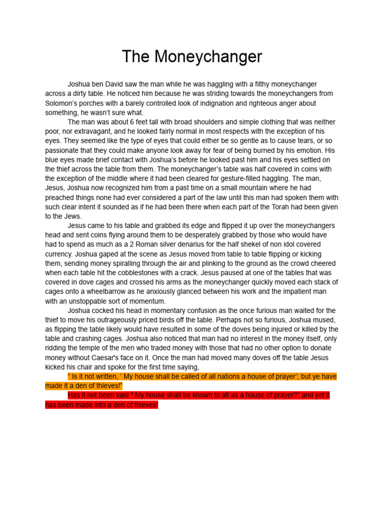 The Moneychanger | PDF