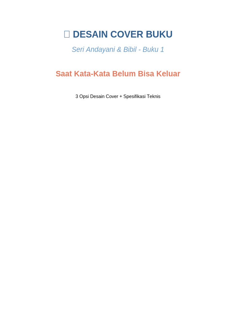 Cover Design Buku 1 | PDF