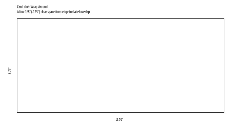 Can Label Template | PDF