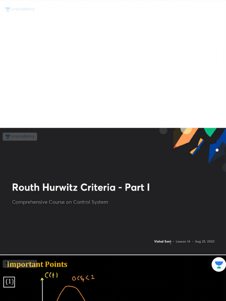 Routh Hurwitz Criteria Part I With Anno | PDF