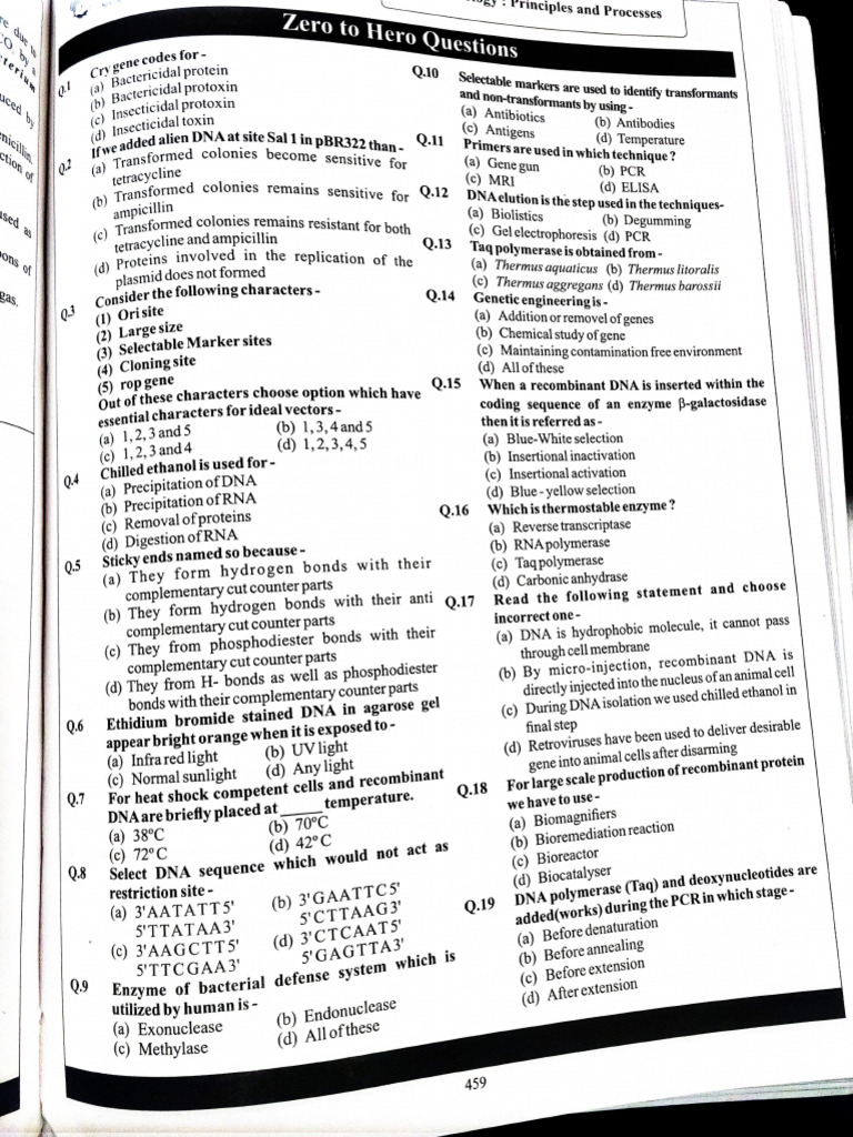 Biotech Principles WtoW | PDF