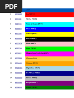 Photoshop Color Codes Reference Guide | PDF | Grey | Blue