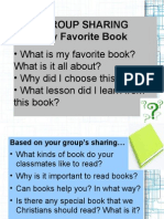 Group Sharing My Favorite Book