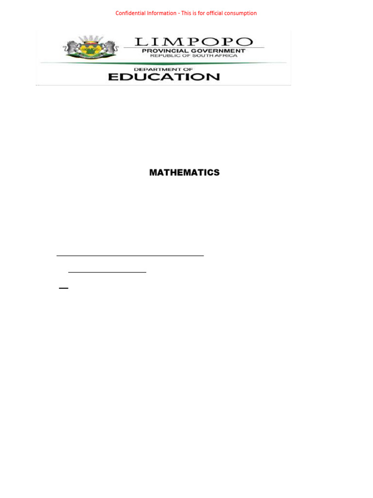 Grade 9 Baseline Test 2026 | PDF | Mathematics