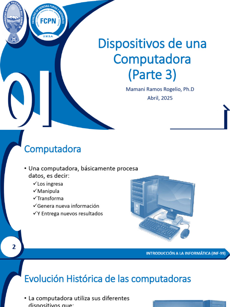 01 Introduccion 01 03 | PDF | Hardware de la computadora | Unidad ...