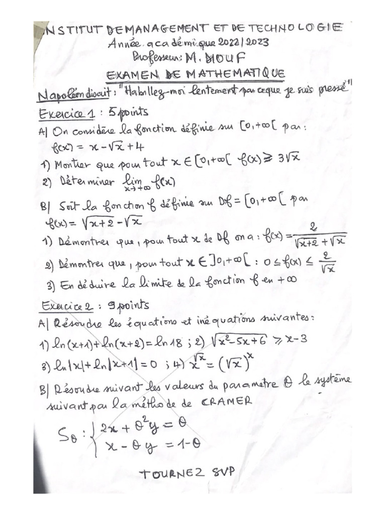 Exo Math | PDF