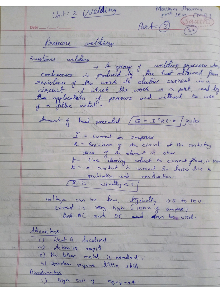 Welding Notes 4 | PDF