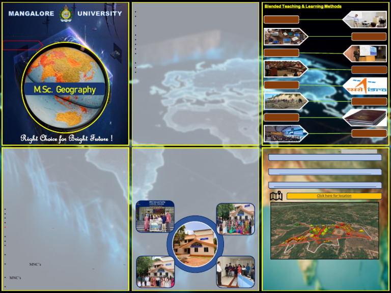M.sc. Geography Brochure | PDF | Geography | Postgraduate Education