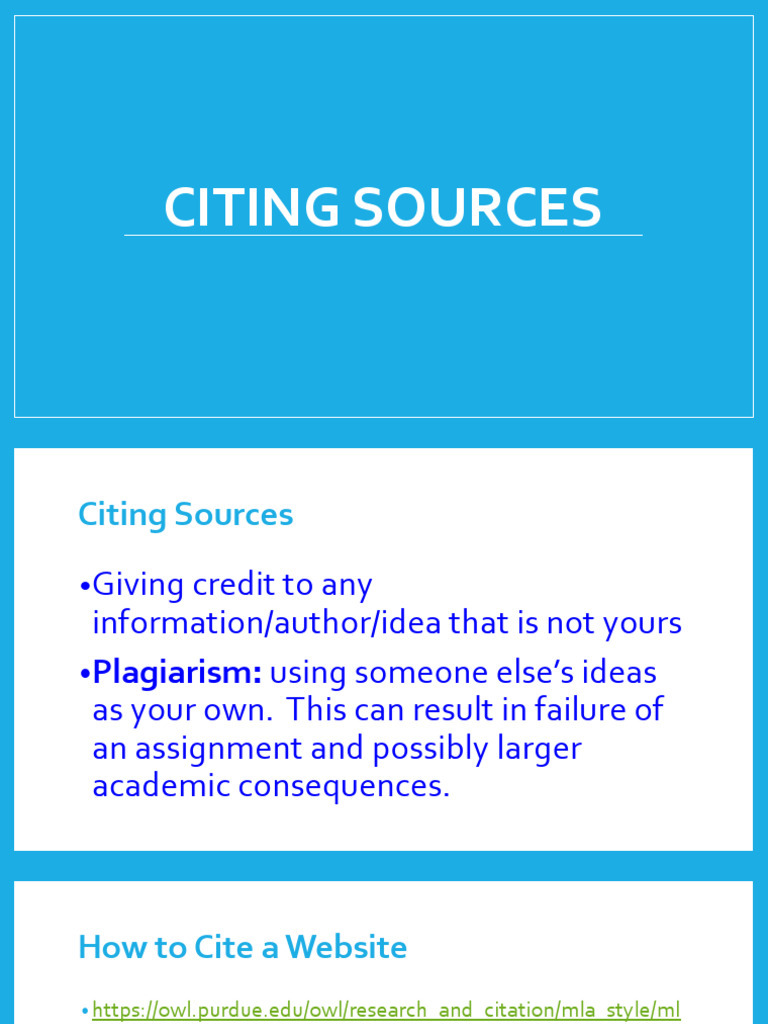 Citing Sources | PDF