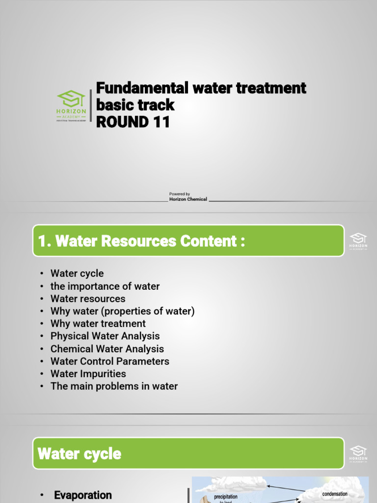 Session 1 | PDF | Water | Ph