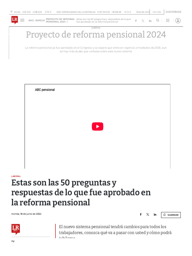 Estas Son Las 50 Preguntas y Respuestas de Lo Que Fue Aprobado en La ...