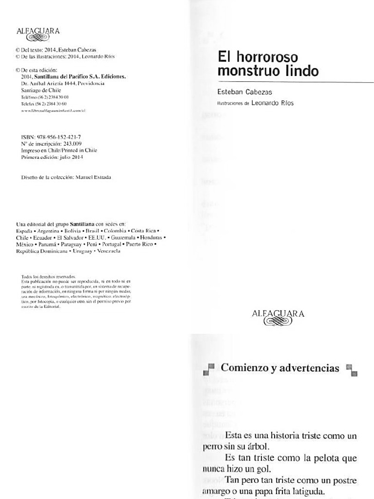 El Horroroso Monstruo Lindo | PDF