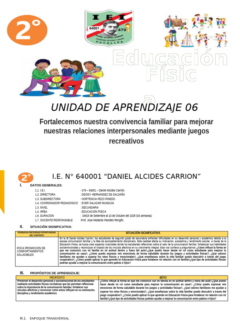 Unidad 06 2° 2025 | PDF | Aprendizaje | Evaluación