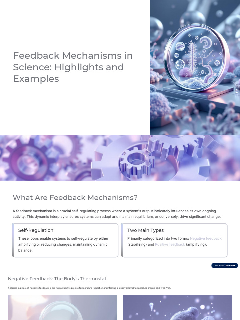 Feedback Mechanisms in Science Highlights and Examples | PDF | Climate ...
