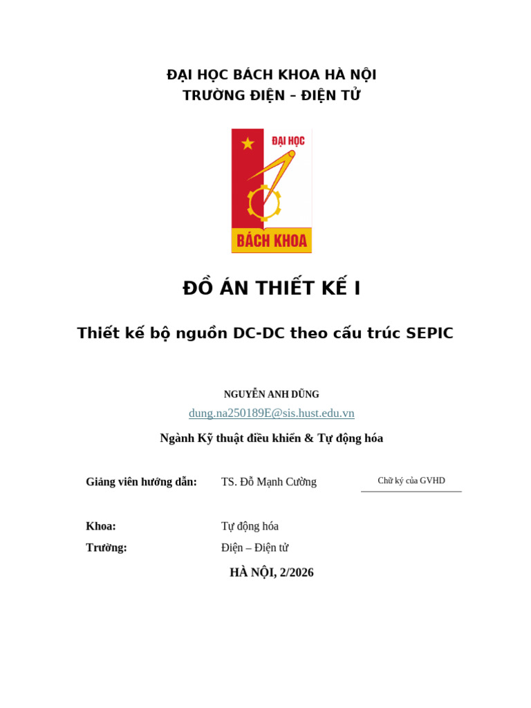 Đồ án thiết kế 1 | PDF