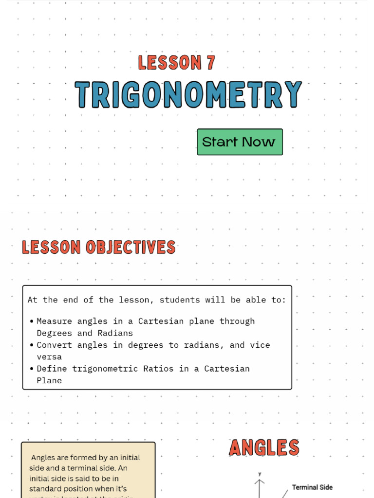 LECTURE 7 - Trigonometry | PDF