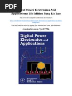 Digital Control in Power Electronics 2nd-Edition | PDF | Power