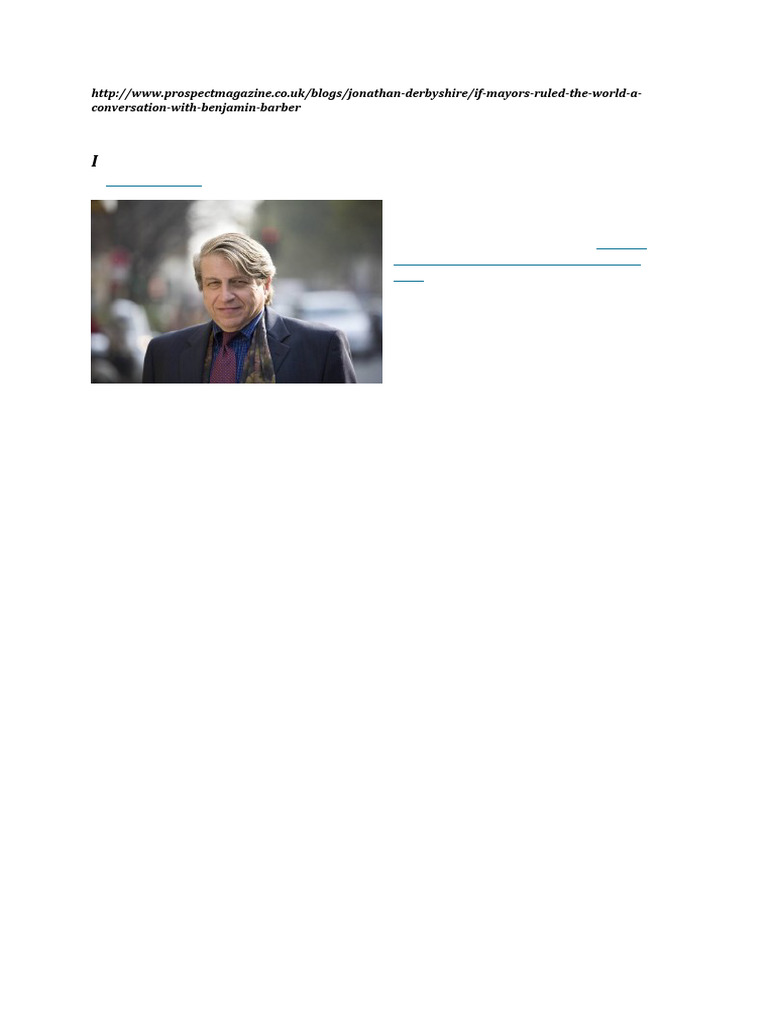 Mayors | PDF | City | Democracy