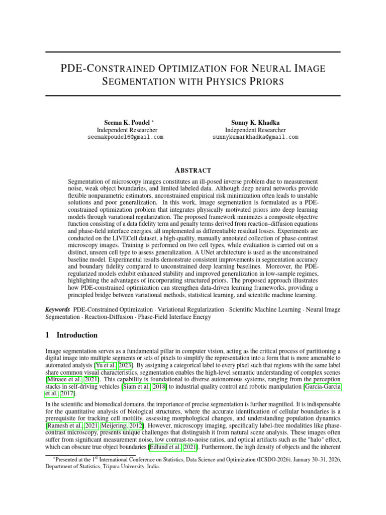 D 2602.01069v1 | PDF | Image Segmentation | Deep Learning