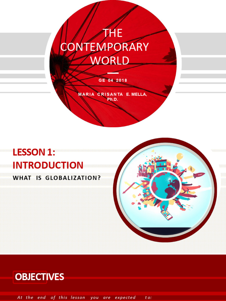 Lesson 1 What Is Globalization | PDF | Globalization | Social Psychology