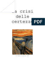 Tesina - La Crisi Delle Certezze - Nietzche, Pirandello, Paradossi Matematici