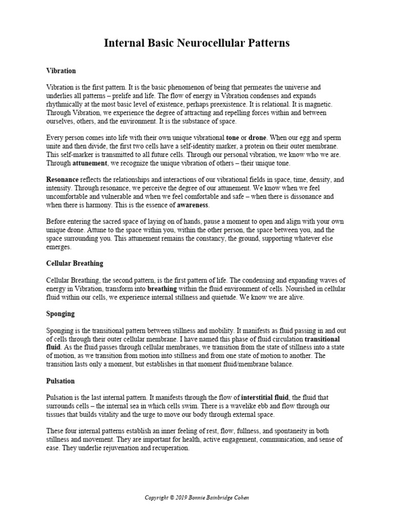 Internal Basic Neurocellular Patterns | PDF | Cell (Biology) | Cell Biology