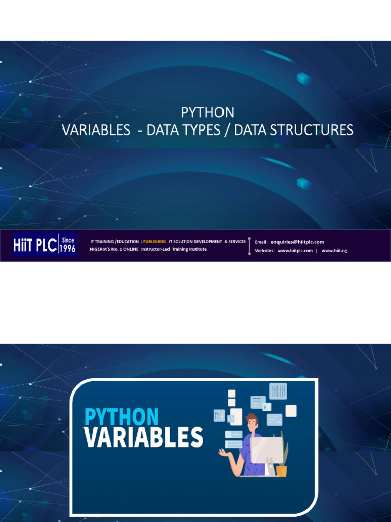 Python Variables and Datatypes | PDF | Data Type | Boolean Data Type
